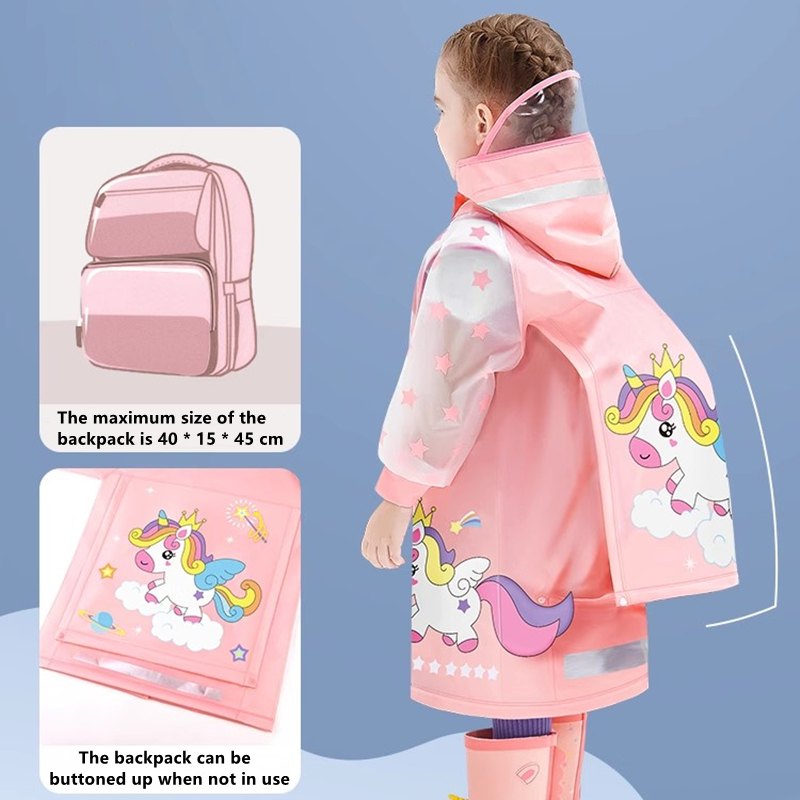 Camping Rain Poncho - Jas hujan anak laki-laki dan perempuan,