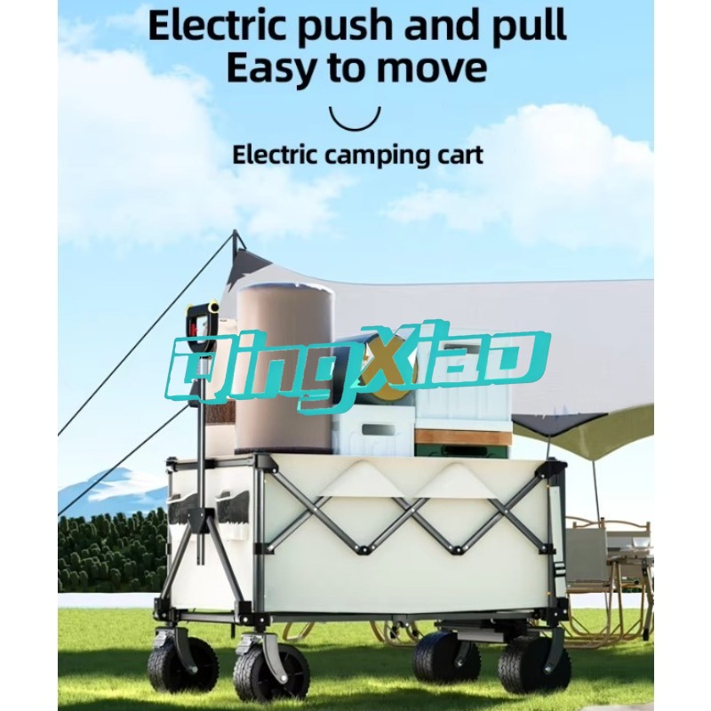 Gerobak Lipat Listrik untuk Be - Outdoor Camping Trolley ulasan dan harga