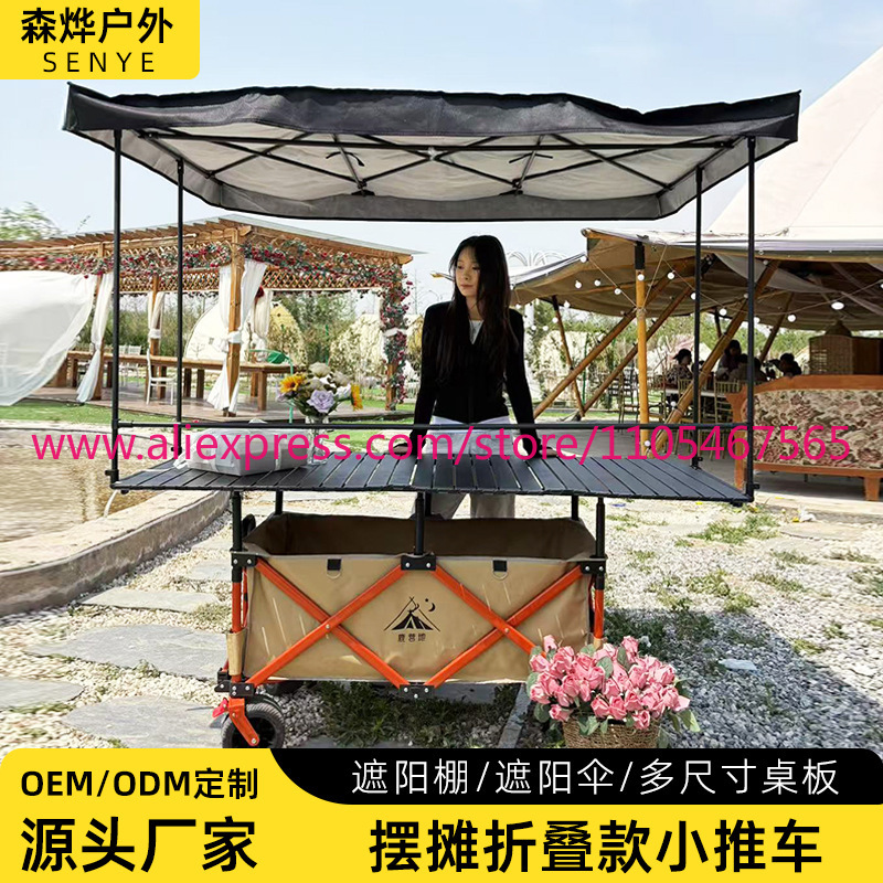 1PCS Gerobak Lipat Besar untuk - Outdoor Camping Trolley ulasan dan harga