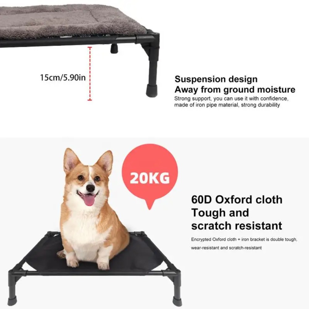 Tempat Tidur Anjing Terangkat  - Outdoor Camping Dog Bed ulasan dan harga