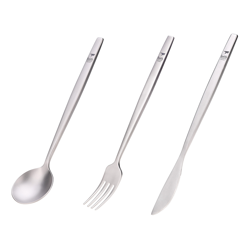 Keith Titanium Portabel Sendok - Outdoor Camping Dining Set ulasan dan harga